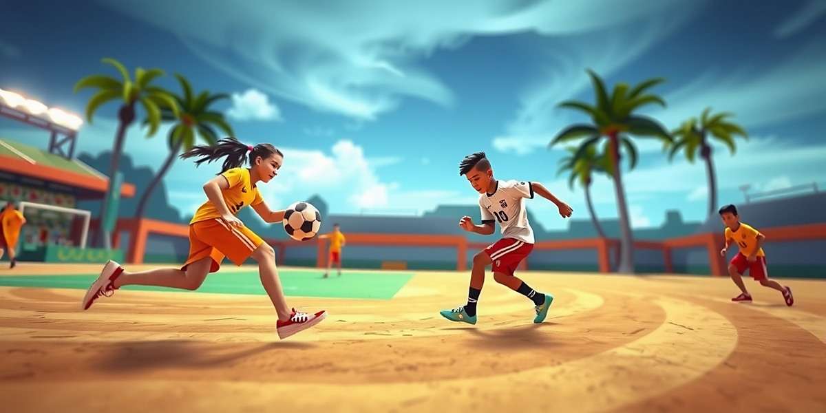 Goa Young Dribble Masters Gameplay Goa Young Dribble Masters gameplay showing young footballers in action on a beach stadium in Goa